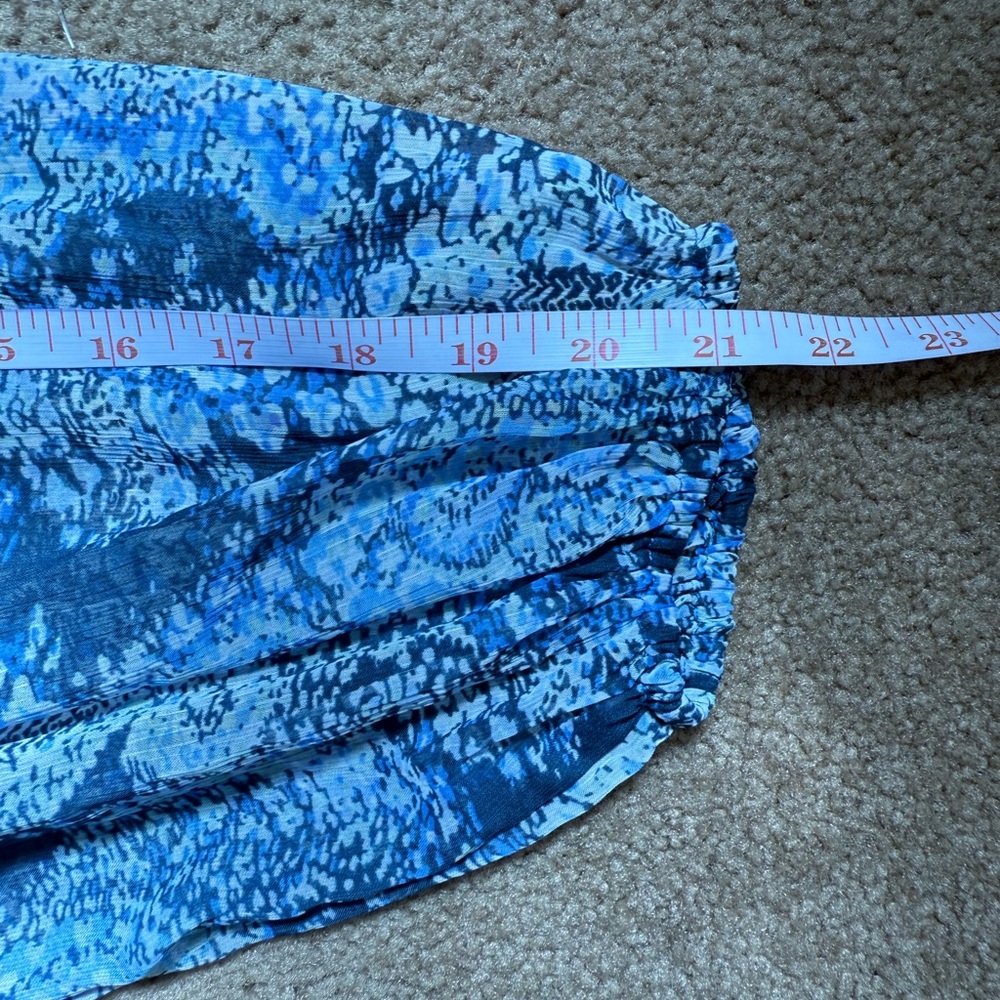 Joie Women’s Blue Tiered Printed Midi Dress Parisian Paisley NWT Size M - Picture 8 of 14